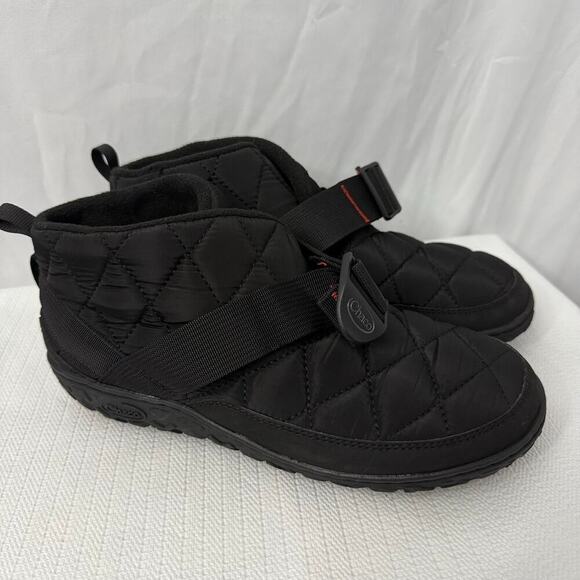 Chaco Ramble Puff Ankle Boot Mens Size 9 Black Slip On Comfort - Picture 1 of 7